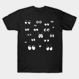 Glowing in the dark heart spooky eyes T-Shirt